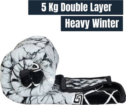 Deniyal ENTERPRISES Printed King Weighted Blanket for  Heavy Winter
