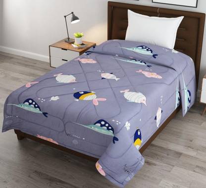 BLENZZA DECO Cartoon Single Comforter for  AC Room