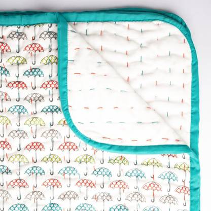 Playful Stitches Kantha Single Quilt for  Mild Winter