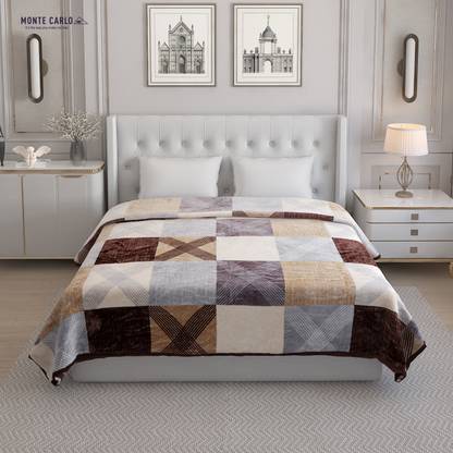 MONTE CARLO Checkered Double AC Blanket for  AC Room