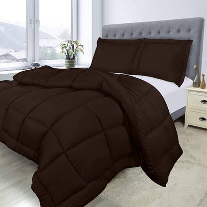 Linenovation Solid Double Comforter for  Heavy Winter