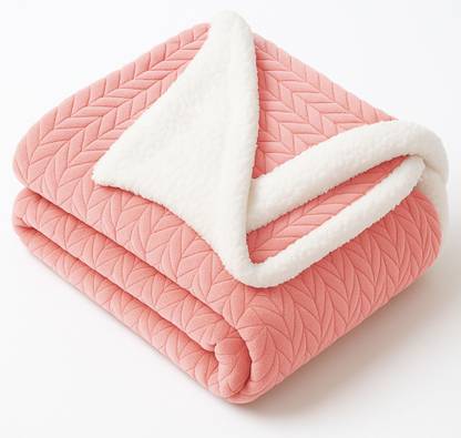 VAS COLLECTIONS Solid Crib Crib Baby Blanket for Heavy Winter