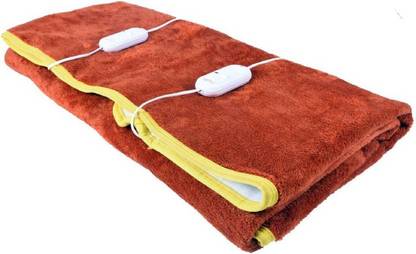 warmzzz Solid Double Electric Blanket for  Heavy Winter