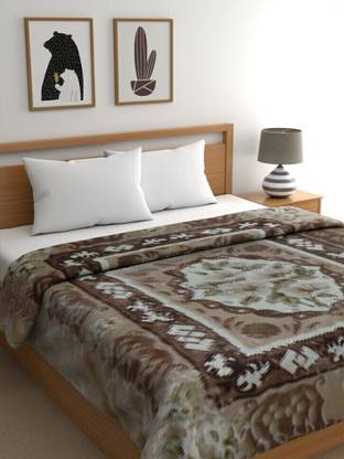 Raymond Home Floral Double Mink Blanket for  Heavy Winter