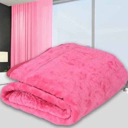 SPANGLE Self Design Single AC Blanket for  AC Room