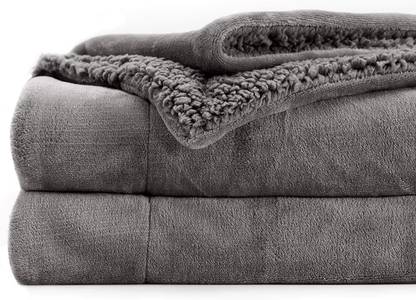 BSB HOME Solid Single Sherpa Blanket for  Heavy Winter