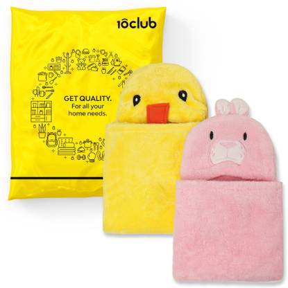 My New Born by 10Club Animal Single Swaddling Baby Blanket for Mild Winter