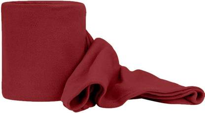 komfey Solid Single Fleece Blanket for  Heavy Winter