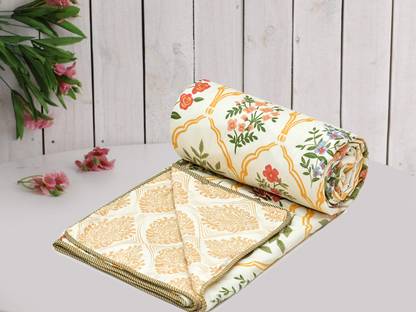 RUSTIC LINEN Geometric Single Dohar for  AC Room