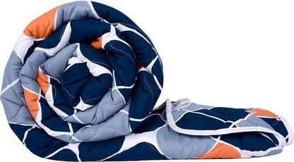 Divine Casa Printed Single Comforter for  Mild Winter