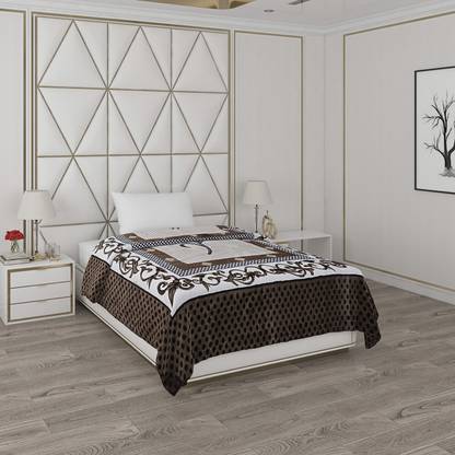 MONTE CARLO Printed Single Mink Blanket for  Heavy Winter
