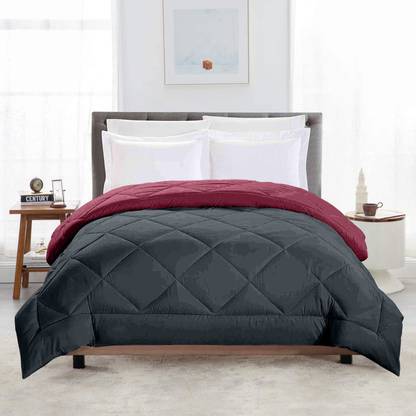 TrueYarns Solid Double Comforter for  Heavy Winter