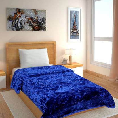 Flipkart SmartBuy Solid Single Mink Blanket for  Heavy Winter