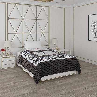 MONTE CARLO Printed Single Mink Blanket for  Heavy Winter