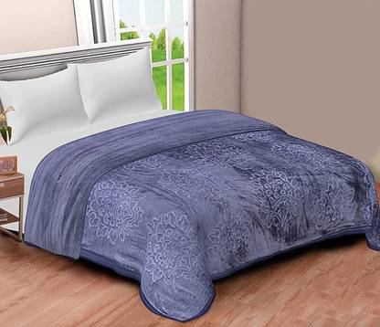 Flipkart SmartBuy Self Design Double Mink Blanket for  Heavy Winter