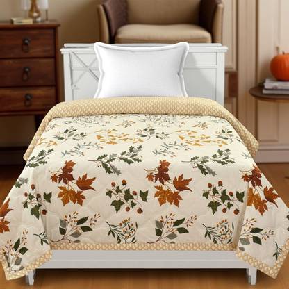 Home Stylish Floral Single Comforter for  AC Room