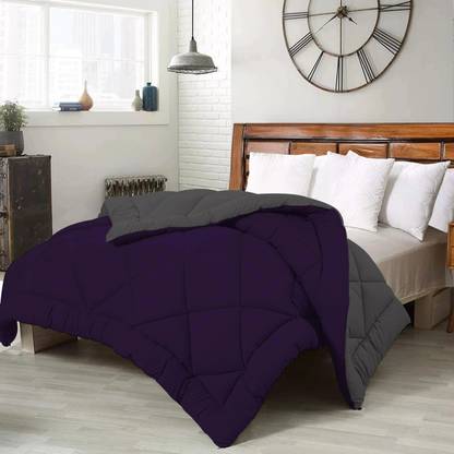 CRAZY WORLD Solid Double Comforter for  Heavy Winter