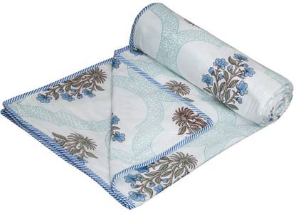 Go Texstylers Floral Double AC Blanket for  AC Room