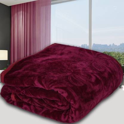 SPANGLE Self Design Double AC Blanket for  AC Room