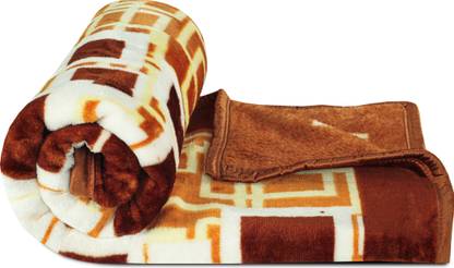 BSB HOME Printed Single Mink Blanket for  Heavy Winter