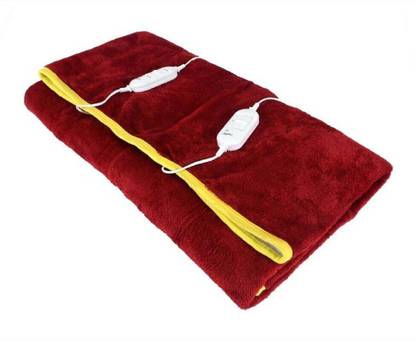 warmzzz Solid Double Electric Blanket for  Heavy Winter