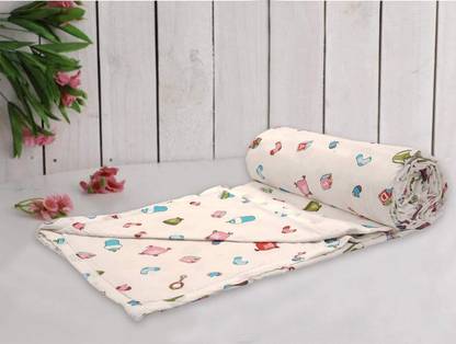 Trance Home Linen Printed Crib Dohar for  AC Room