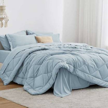 COZYEXPORTS Solid Single Quilt for  Heavy Winter