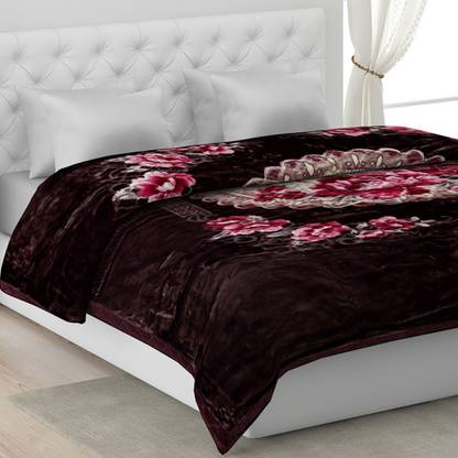MONTE CARLO Printed Double Mink Blanket for  Heavy Winter