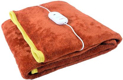 BLUSH & BLOOM Solid Single Electric Blanket for  Heavy Winter