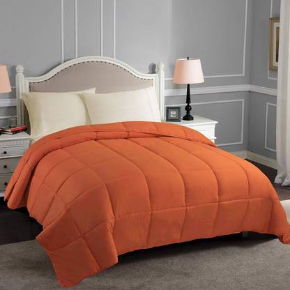 Linenovation Solid Single Comforter for  Heavy Winter