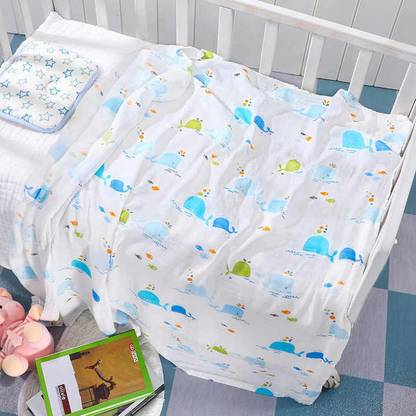HONOR YOUR HOME Printed Single Swaddling Baby Blanket for  Mild Winter