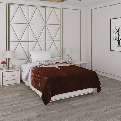 MONTE CARLO Printed Single Mink Blanket for  Heavy Winter