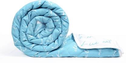 Divine Casa Printed Single Comforter for  Mild Winter