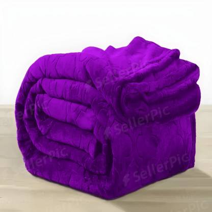 Deniyal ENTERPRISES Solid Single Mink Blanket for  Heavy Winter