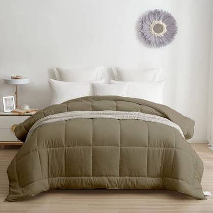 CRAZY WORLD Solid Single Comforter for  Mild Winter