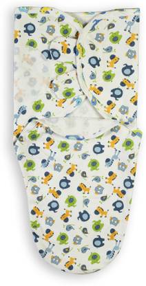 BABYMOON Printed Single Swaddling Baby Blanket for  AC Room