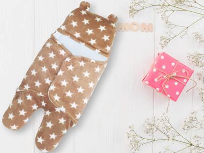 New Born Procare Polka Single Swaddling Baby Blanket for  AC Room