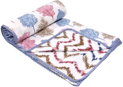 FuzzyNest Floral Single Dohar for  AC Room