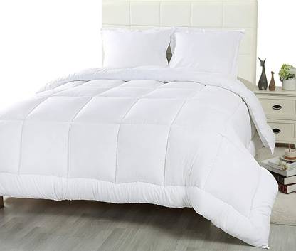 Jaipurlinen Solid Single Comforter for  Heavy Winter