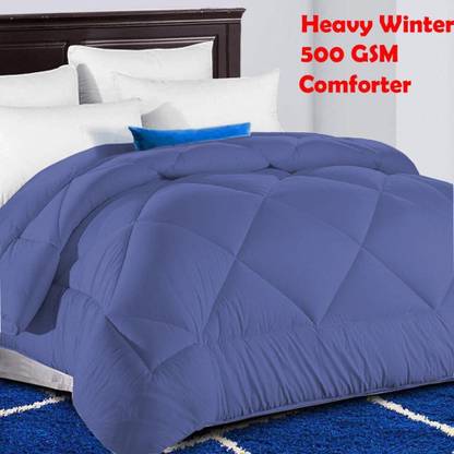 Texlux Solid Single Comforter for  Heavy Winter