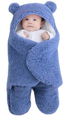 BRANDONN Printed Single Swaddling Baby Blanket for  Mild Winter
