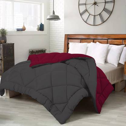 CRAZY WORLD Solid Single Comforter for  Heavy Winter