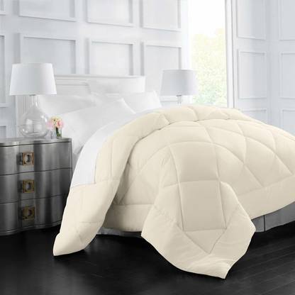 Linenovation Solid Single Comforter for  Heavy Winter