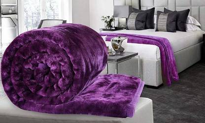 N Decor Floral Single Mink Blanket for  Heavy Winter