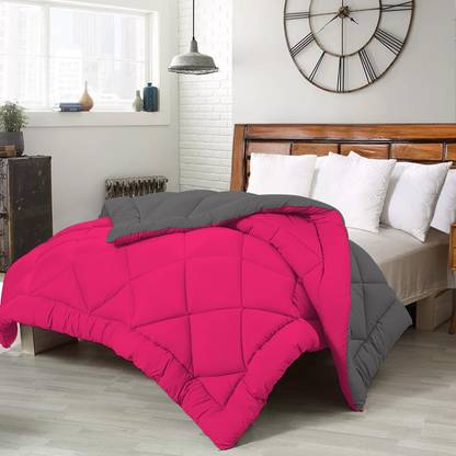 CRAZY WORLD Solid Double Comforter for  Heavy Winter