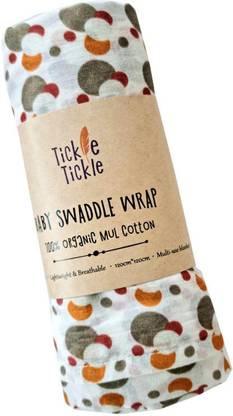 Tickle Tickle Printed Crib Swaddling Baby Blanket for  AC Room