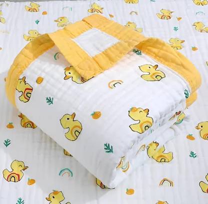 Just Goods Printed Crib Swaddling Baby Blanket for  AC Room