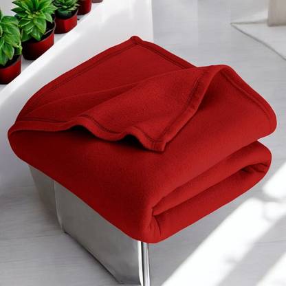 WARMZY Solid Single AC Blanket for  Mild Winter