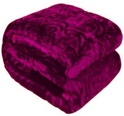 HD DIVINE MART Self Design Double Mink Blanket for  Heavy Winter