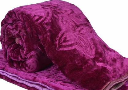 MFI Embroidered Single Mink Blanket for  Heavy Winter